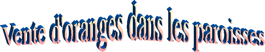 Vente d'oranges dans les paroisses